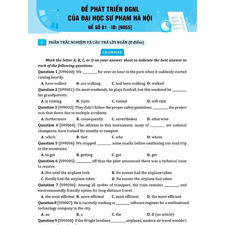 Bộ đề đánh giá năng lực Tiếng Anh ôn thi ĐGNL 2025 - Ảnh 5