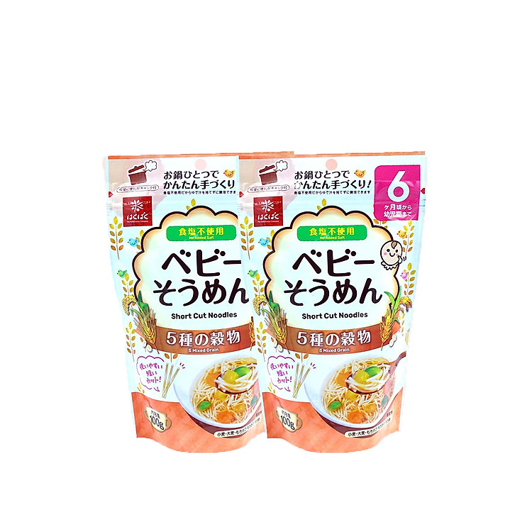 Mua Combo 2 Mì ăn dặm Hakubaku 5 vị Hàng chuẩn Tiết kiệm