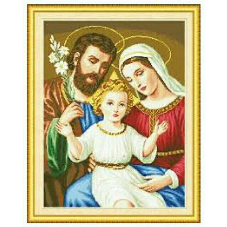 Tranh thêu G ĐÌNH THÁNH GIA (52×66cm) chưa thêu