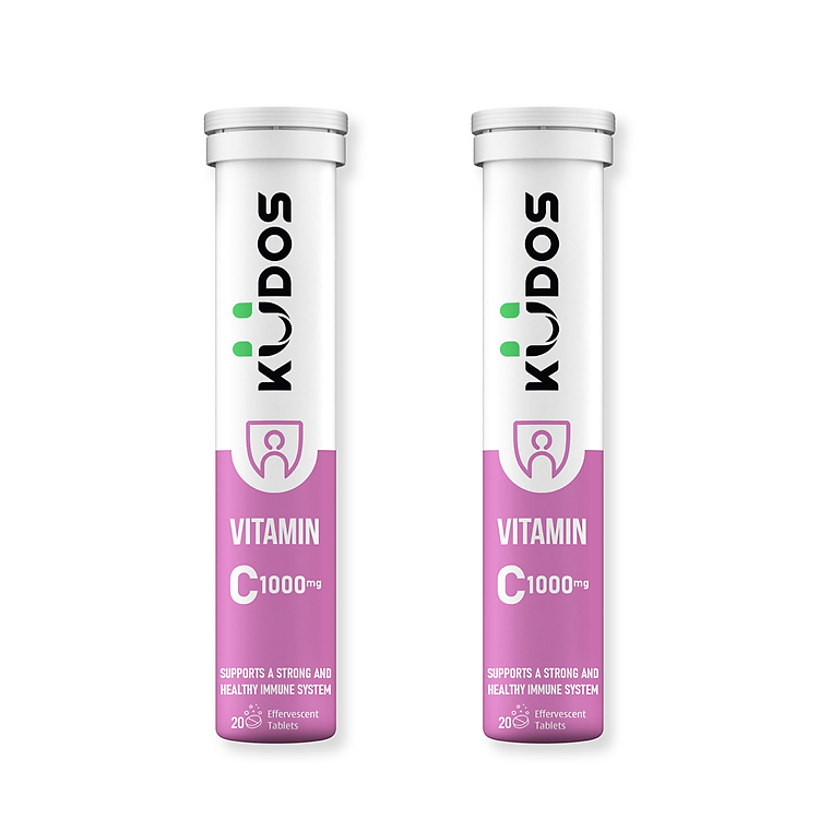 Thực phẩm bảo vệ sức khỏe KUDOS VITAMIN C 1000 MG hương dưa hấu (20 viên/tuýp)