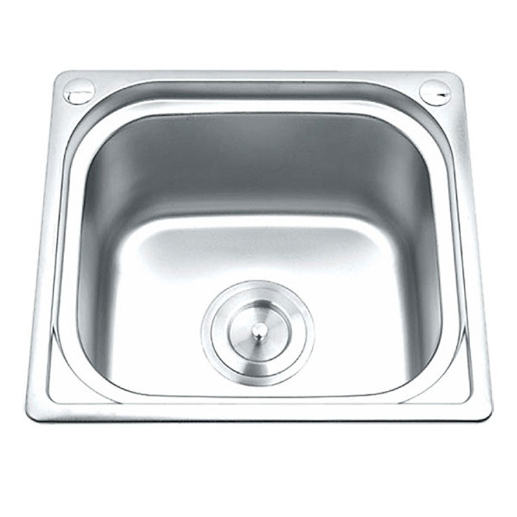 Chậu Rửa Bát 1 Hố 5238 520x380x230cm - Tặng Chậu Úp Chén Inox 304