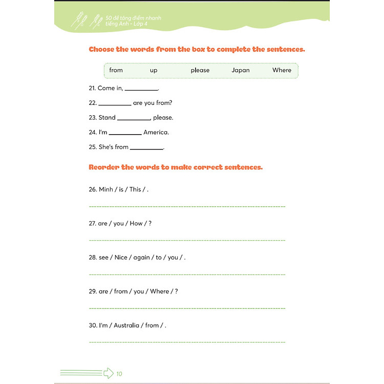 50 Đề Tăng Nhanh Điểm Tiếng Anh Lớp 4 - Ảnh 2