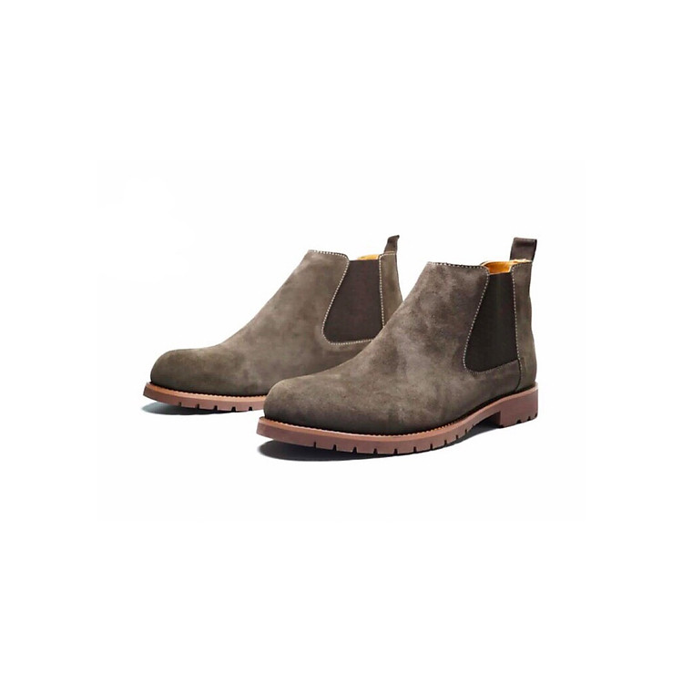 Giày Chelsea Boot Nam Cao Cổ Da Lộn HN615