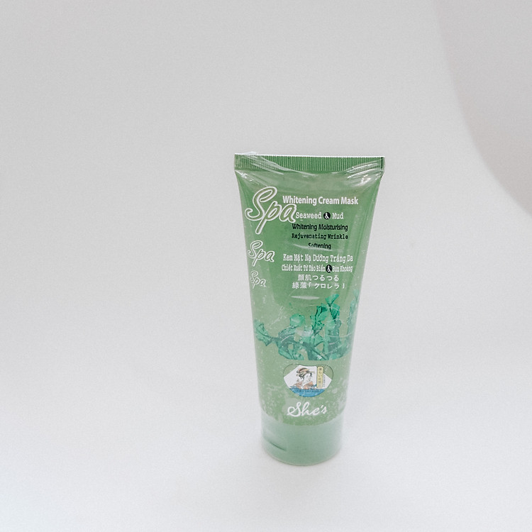 KEM MẶT NẠ DƯỠNG TRẮNG DA SHE'S CHIẾT XUẤT TỪ BÙN KHOÁNG VÀ RONG BIỂN