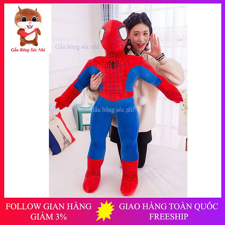 Chọn mua tại Shopee: Gấu bông Spider Man nhồi bông 40cm - Giá tốt nhất tại Mall Shop