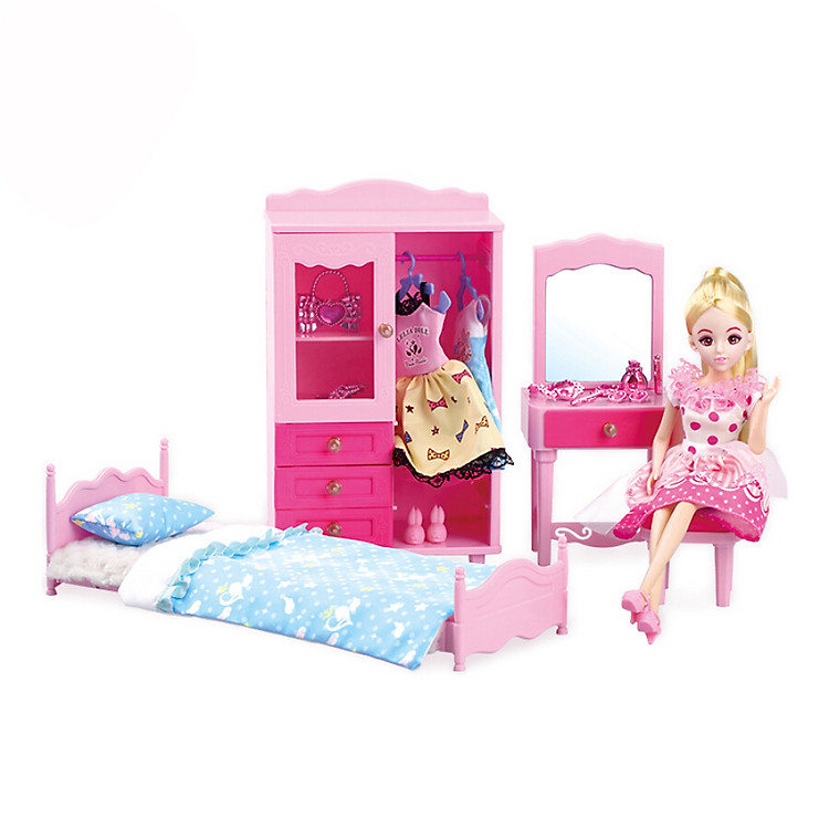 Búp Bê Barbie Doll Và Bộ Phòng Ngủ Lelia A072