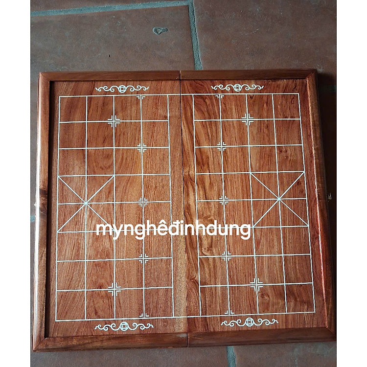 Bàn cờ tướng gỗ hương đá 50x50cm Chính hãng Giá rẻ