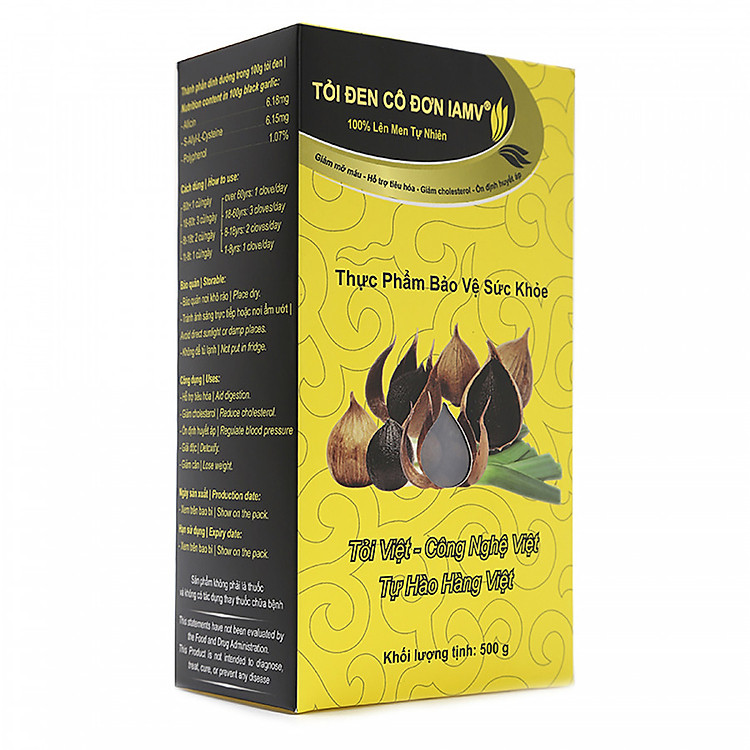 Thực phẩm chức năng Tỏi Đen Cô Đơn IAmV hộp 500gr
