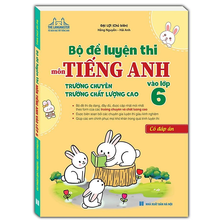 Bộ Đề Luyện Thi Môn Tiếng Anh Vào Lớp 6 Trường Chuyên