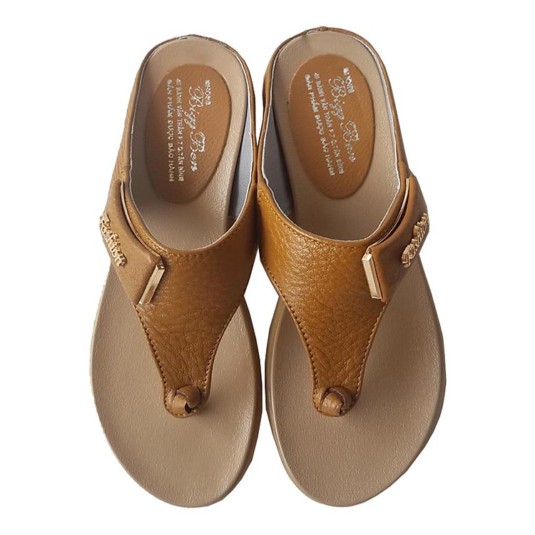 Dép Xỏ Ngón Nữ BIGGBEN Da Bò Thật DXN15