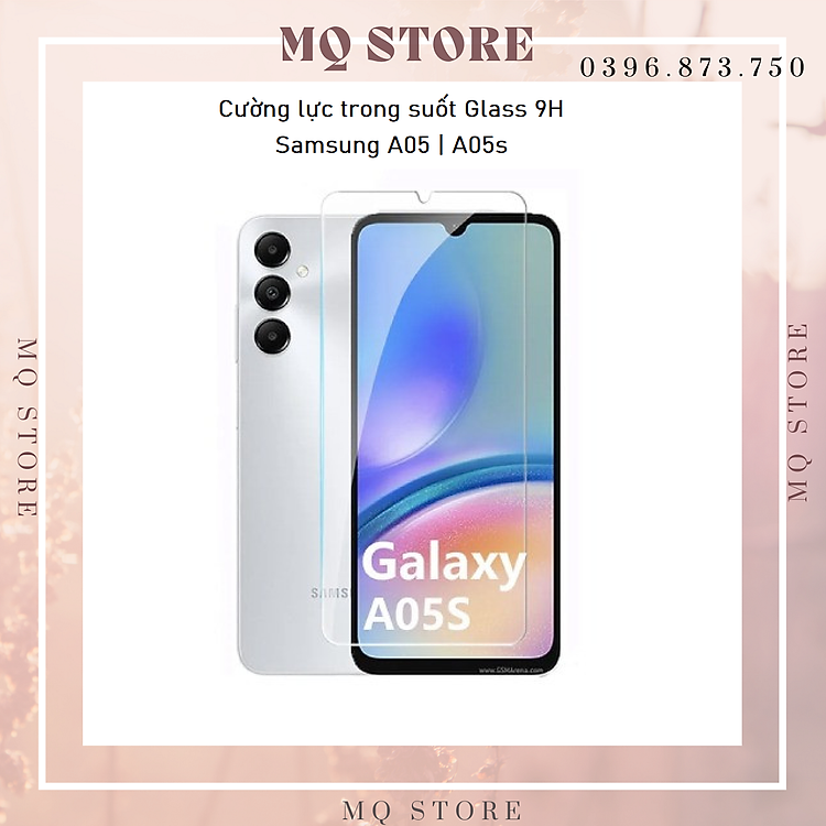 Kính cường lực cho Samsung A05 , A05s trong suốt không full Glass 9H ( hàng chính hãng)