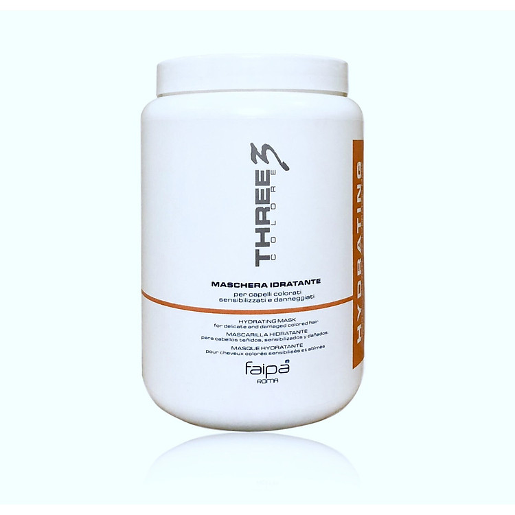 Dầu hấp ủ tóc Faipa Three3 Colore Maschera Hydrating mask dưỡng ẩm siêu mượt 1500ml