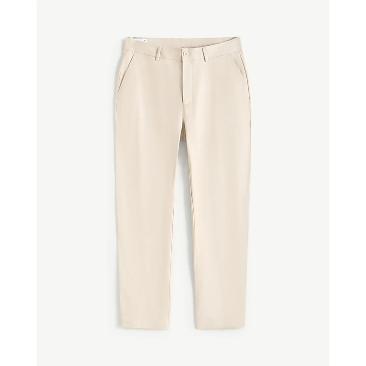 Quần kaki nam đính nhãn kim loại Form Slim cropped - RT 10S25PCA002 | ROUTINE CÀ MAU