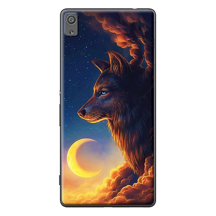 Ốp Lưng Dành Cho Sony Xperia X, XA, XA Ultra Sói Và Mặt Trăng
