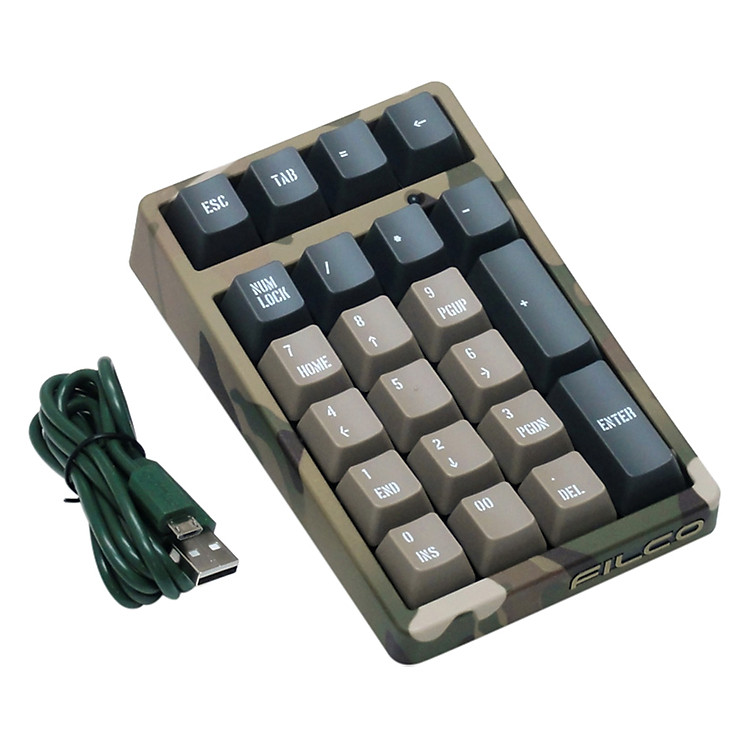 Bàn Phím Số Filco Majestouch Camou-R Tenkeypad FTKP22MC/CR2 - Hàng Chính Hãng