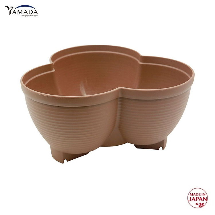 Chậu trồng cây cảnh Yamada, với 03 khoang, chậu có thể kết hợp trồng được các loại hoa khác nhau - nội địa Nhật Bản