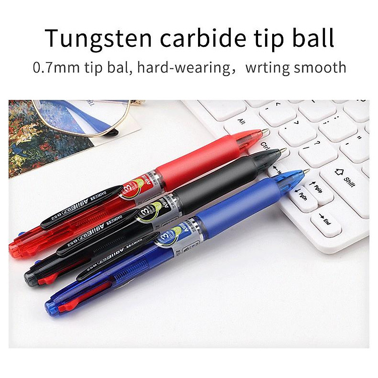 Bộ Bút Bi 3 Ngòi 3 Màu 0.7mm (12 cây) - Ảnh 7