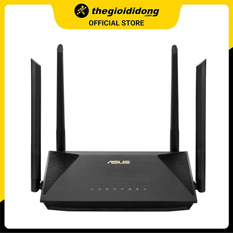 Bộ Phát Sóng Wifi Router Chuẩn Wifi 6 Băng Tần Kép Asus AX53U Đen - Hàng chính hãng