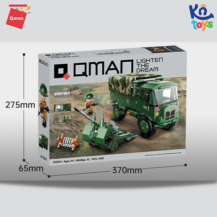 Mua Đồ Chơi Xếp Hình Qman 21024 Chính hãng Tiết kiệm - Hình ảnh 2
