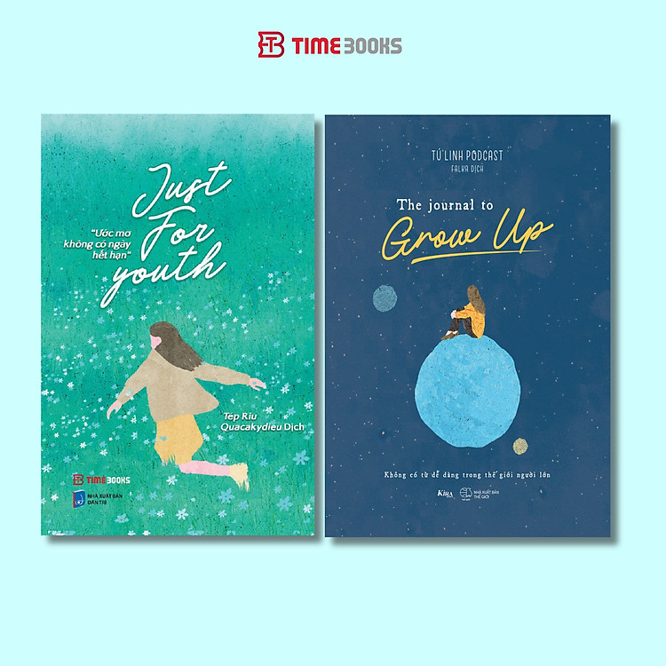 Combo 3 cuốn song ngữ Just For Youth + A Hug For Not Giving Up + The Journal To Grow Up