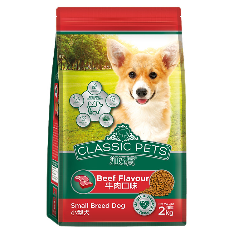 Đồ Ăn Chó Nhỏ Classic Pets Hương Vị Thịt Bò Nướng (2kg)
