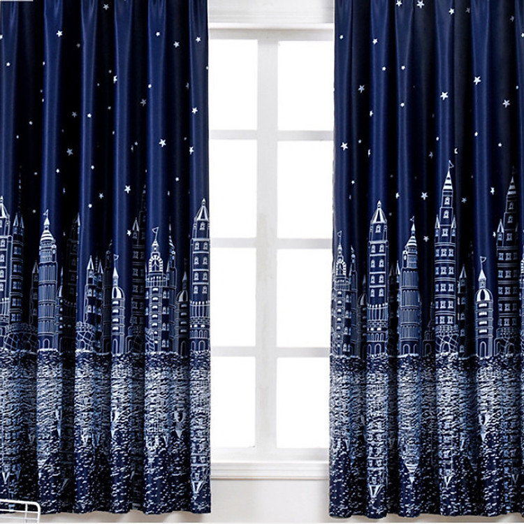 RÈM CỬA THÀNH PHỐ ĐEN SIZE 1M NGANG X 2M CAO (1 TẤM )