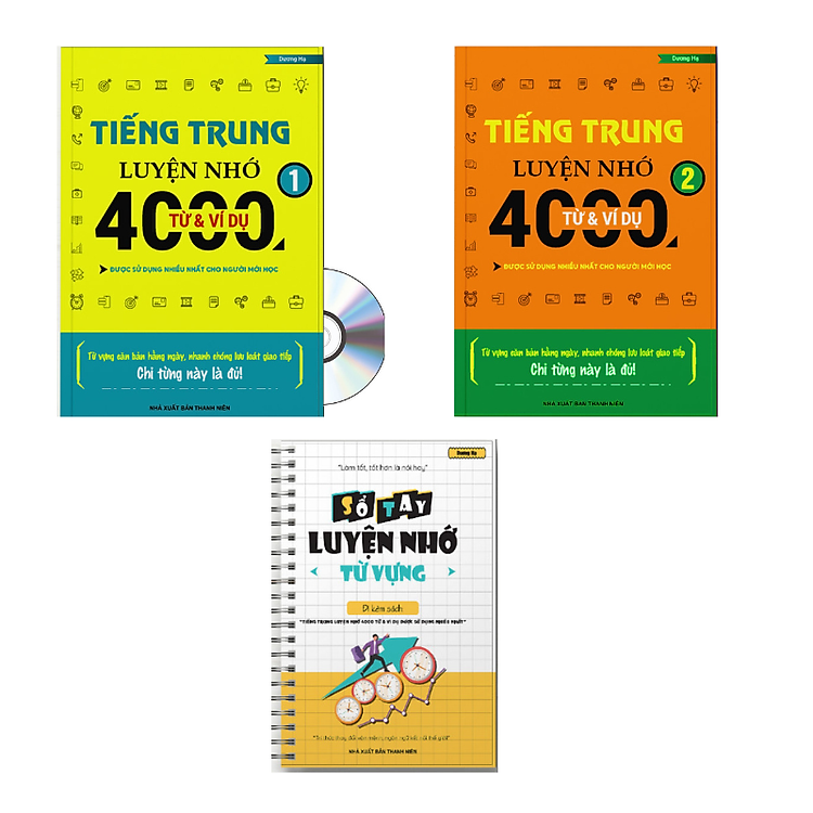 Tiếng Trung Luyện Nhớ 4000 Từ và Ví Dụ (Tập 1)