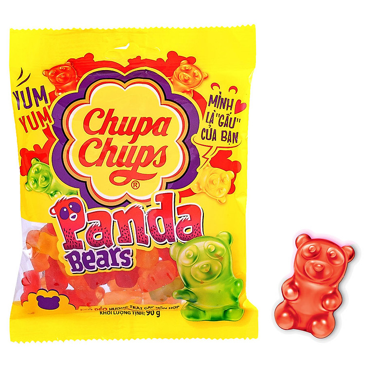 Kẹo Dẻo Chupa Chups Gấu Panda (Gói 90g)