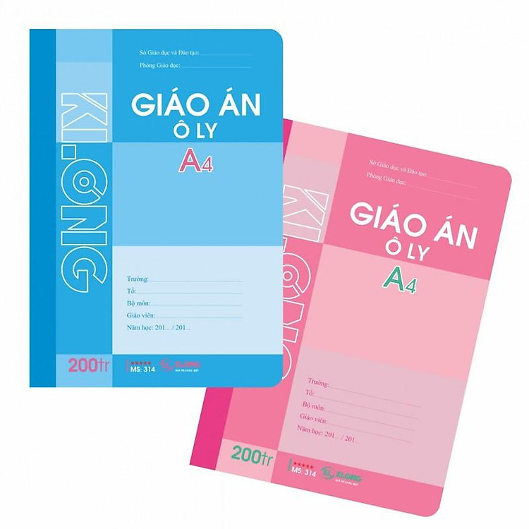 Sổ Giáo án 5 ô ly A4 (200 trang)