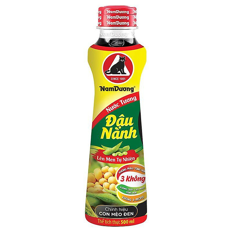 Nước Tương Đậu Nành Lên Men Nam Dương Chai 500ml - 8936134360074