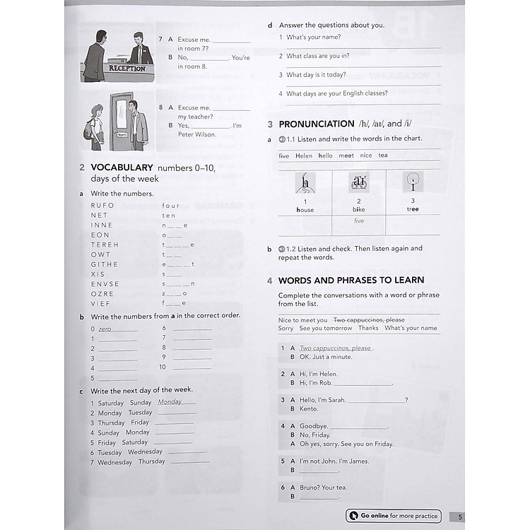 American English File 3th Edition Starter. Workbook Without Answer Key - Ảnh 2
