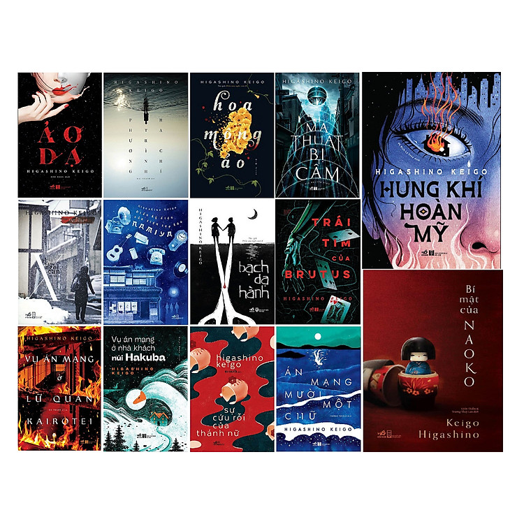 Trọn Bộ 14 Cuốn Tiểu Thuyết Trinh Thám Kinh Dị Của Tác Giả Higashino Keigo