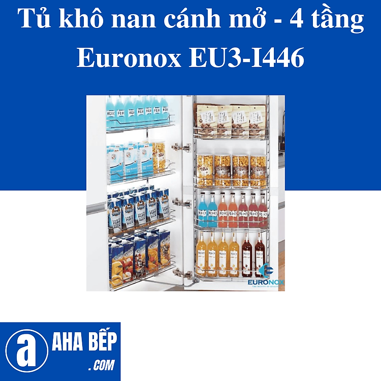 Tủ kho nan cánh mở - 4 tầng Euronox EU3-I460. Hàng Chính Hãng
