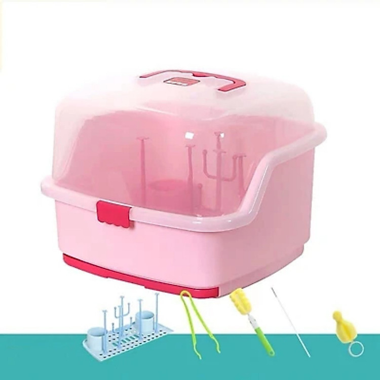 Hộp Giá Úp Bình Sữa MINIIN Có Nắp Giá rẻ - Hình ảnh 5