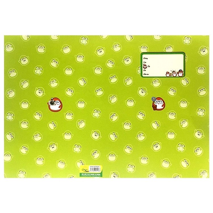 Bộ 3 Giấy Bao Tập Penguins (10 Tờ/xấp) - Màu Xanh Lá