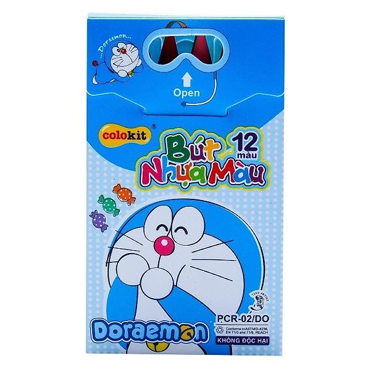 Bút Nhựa Màu Thiên Long PCR-02/DO (12 màu)