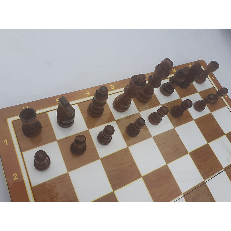 Cờ vua gỗ cho trẻ phát triển trí tuệ Chính hãng Ưu đãi - Hình ảnh 4