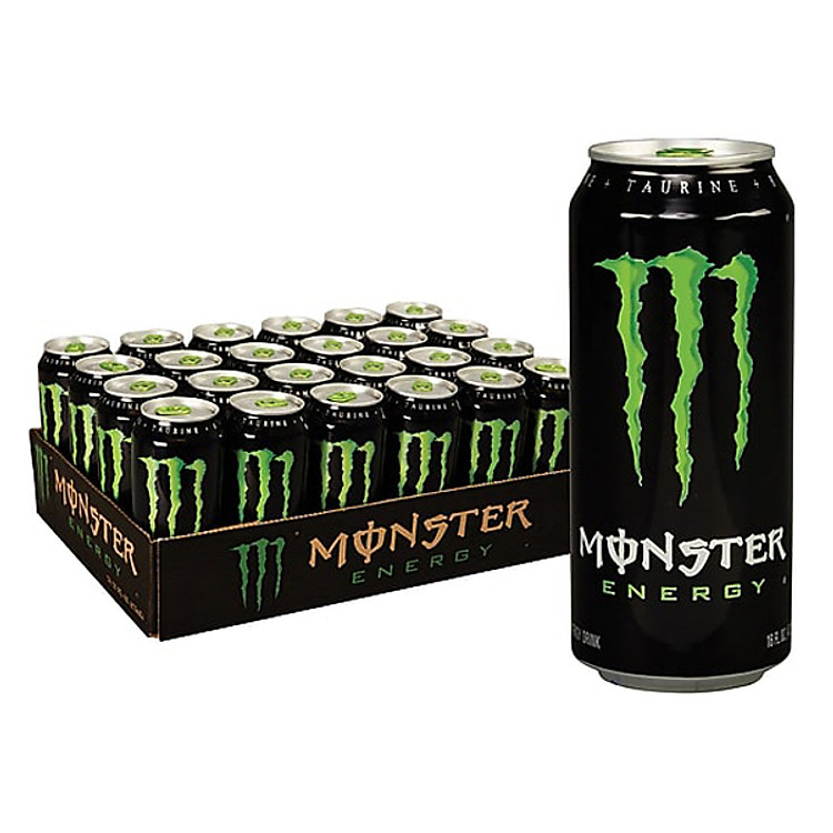 Lốc 24 Lon Nước Tăng Lực Monster Energy (355ml x 24)