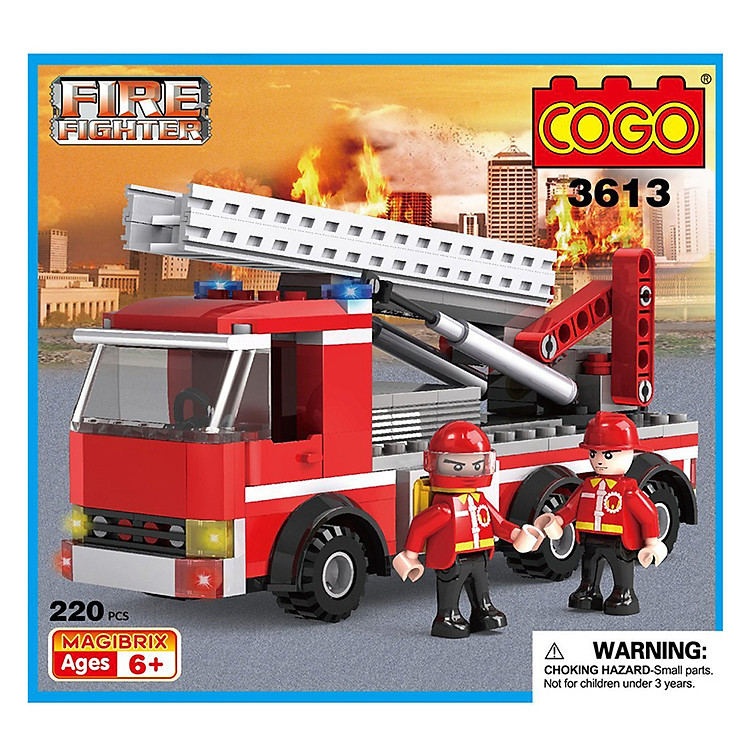 Mô Hình Cogo - Trạm Cứu Hỏa 3613 Chính hãng Tiết kiệm - Hình ảnh 5