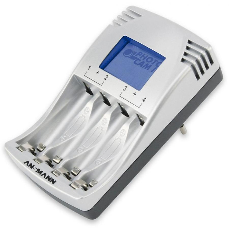 Bộ sạc pin AA/AAA có màn hình - Hàng chính hãng