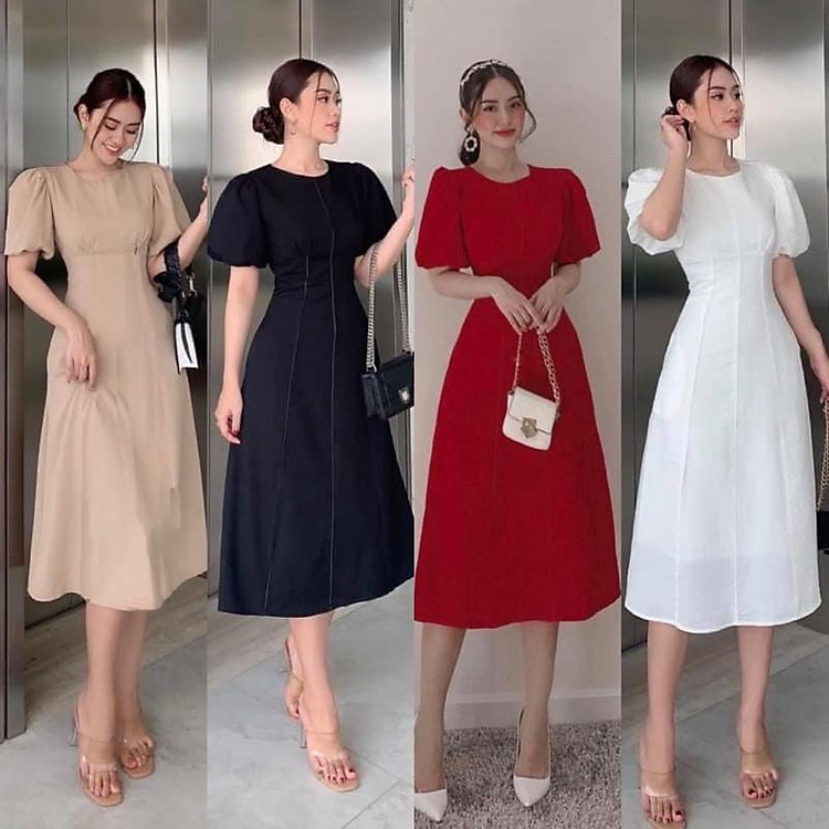 Đầm dự tiệc tay bí