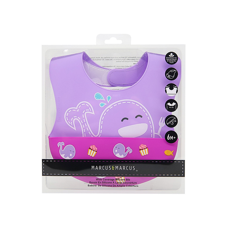 Yếm silicon ăn dặm cho bé Marcus Chính hãng Giá rẻ - Hình ảnh 3