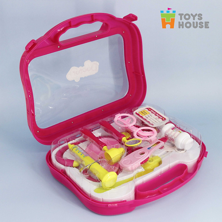 Hộp đồ chơi bác sĩ màu hồng Chính hãng Tiết kiệm - Hình ảnh 5
