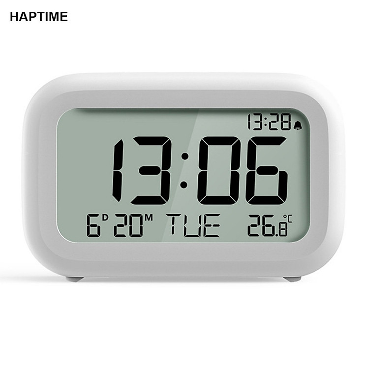 Đồng hồ báo thức điện tử Xioami Youpin HAPPIME có đèn nền LCD HD Thời gian màn hình lớn / Ngày / Tuần / Hiển thị nhiệt độ Hàng nhập khẩu