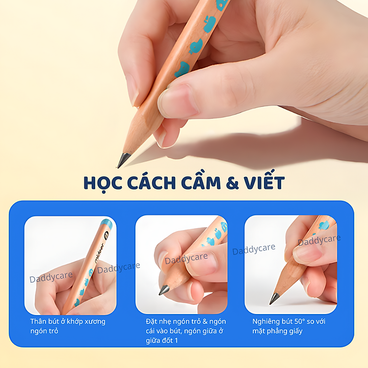 Bộ Bút Chì Mideer Triangular (6 chiếc) - Ảnh 5