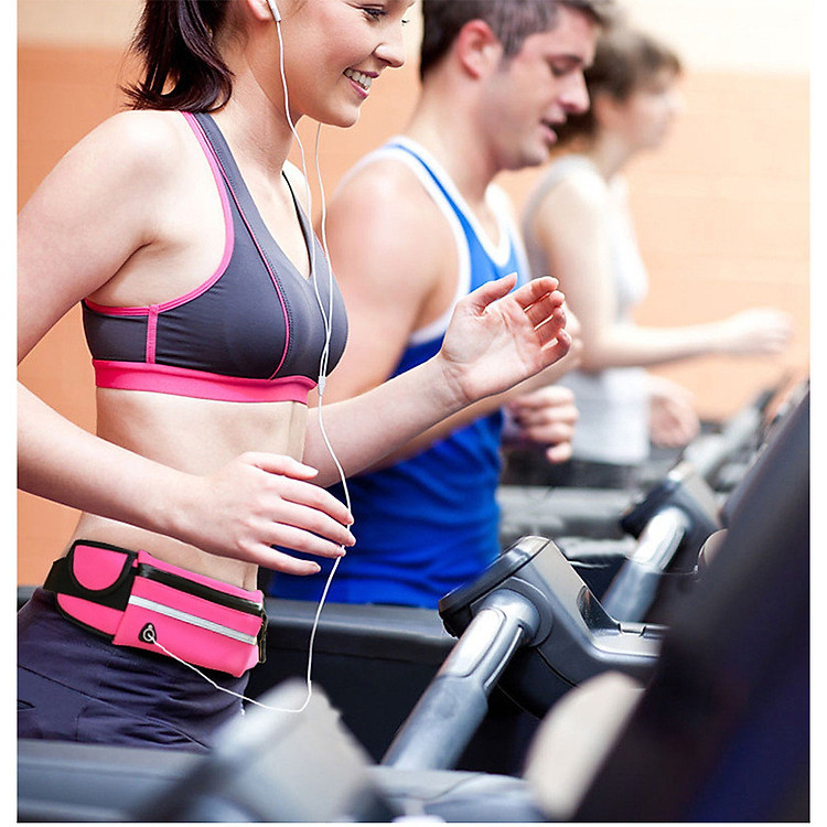 Túi Đai Đeo Bụng Chạy Bộ Chống Nước Có Dải Phát Quang