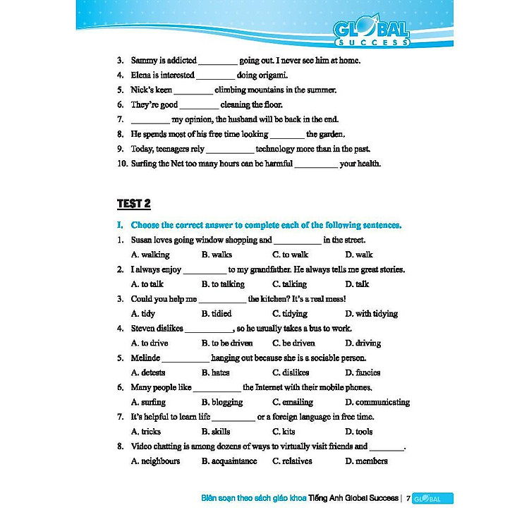 Global Success - Bộ Đề Kiểm Tra Tiếng Anh Lớp 8 - Có Đáp Án (Tập 1) - Ảnh 4