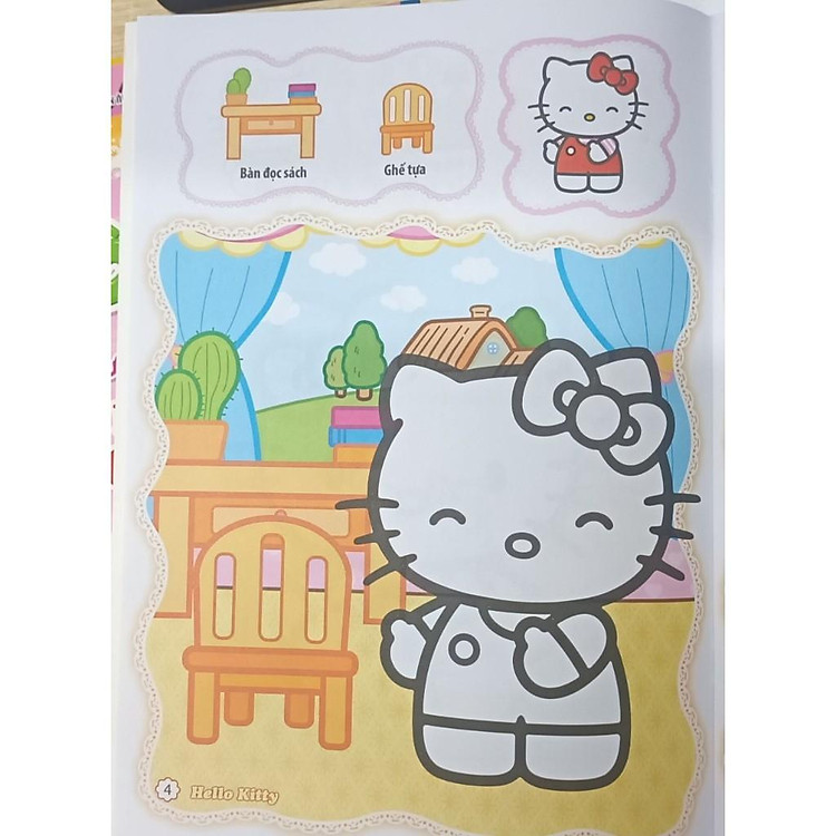 Bé Tô Màu Hello Kitty - Đồ Vật Trong Nhà - Ảnh 4