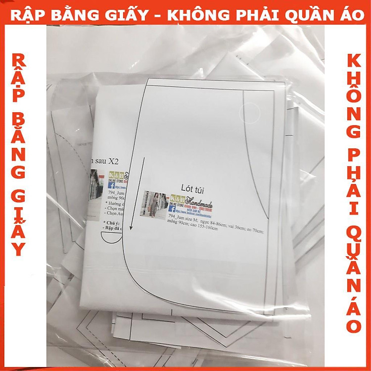 Rập Giấy A0 Jum Cổ Tim Mã 794 (Bản Vẽ) - Ảnh 3