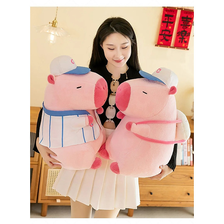 Thú nhồi bông capybara hồng dễ thương Chính hãng Giá tốt - Hình ảnh 4